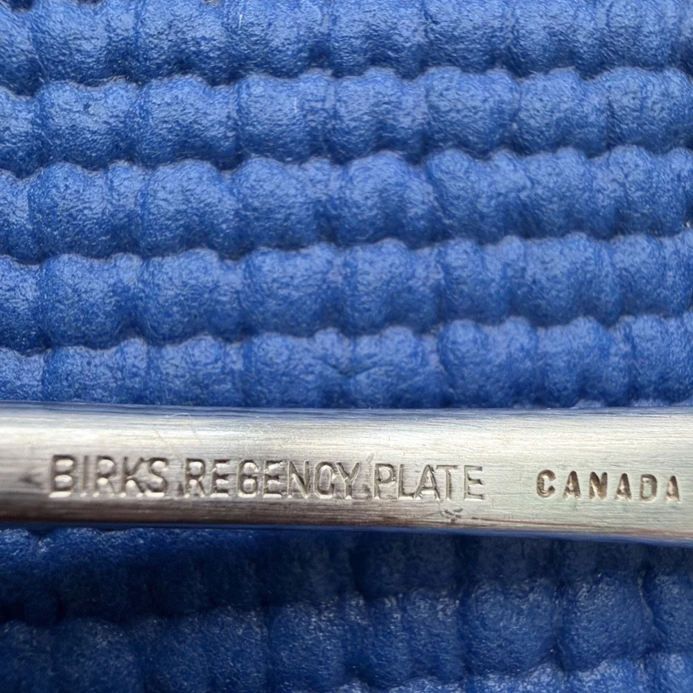 Vintage Birks Regency Plate Queen Mary - silverplate, Set 8 Luncheon Forks 7